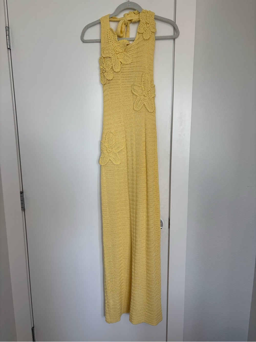 NWT Peppermayo Novalee Flower Crochet Maxi Dress S/M - Picture 4 of 6